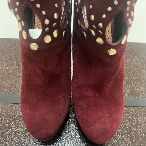 Alaia Donna Boots in Burgundy Size 38 - Picture 8 of 10